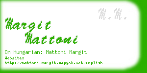 margit mattoni business card